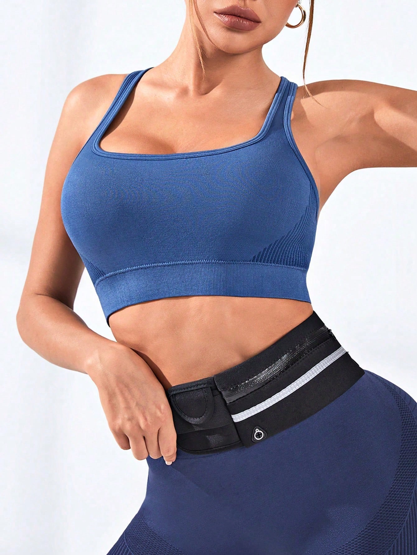 Sportbeha met racerback voor d - Seamless Ribbed Workout Tank Top recensie en prijs
