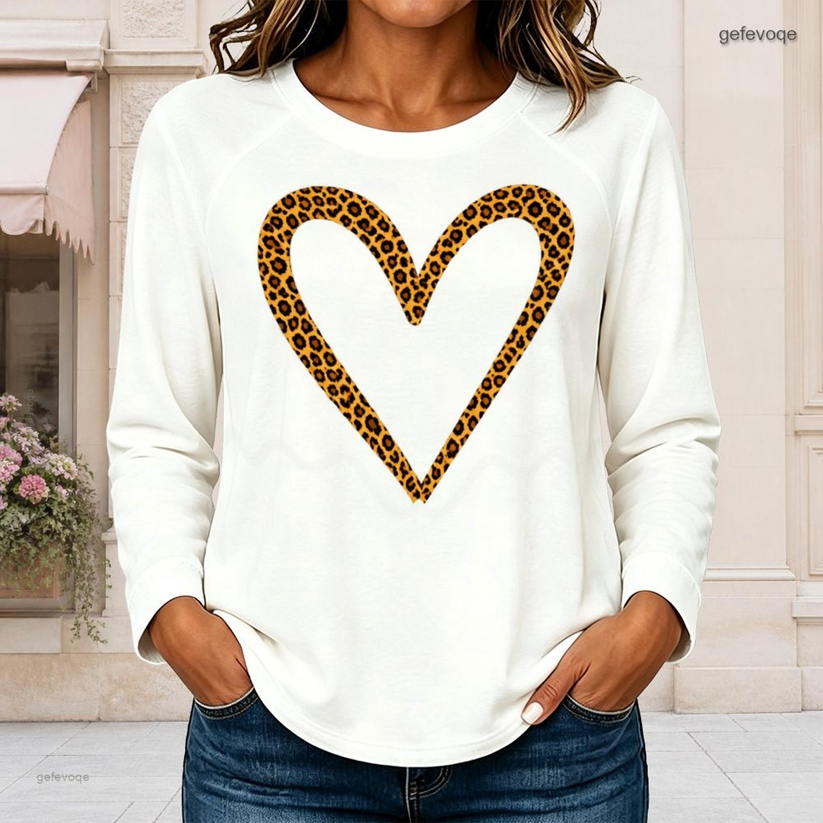 Dames T-shirt met ronde hals,  - Blouses recensie en prijs