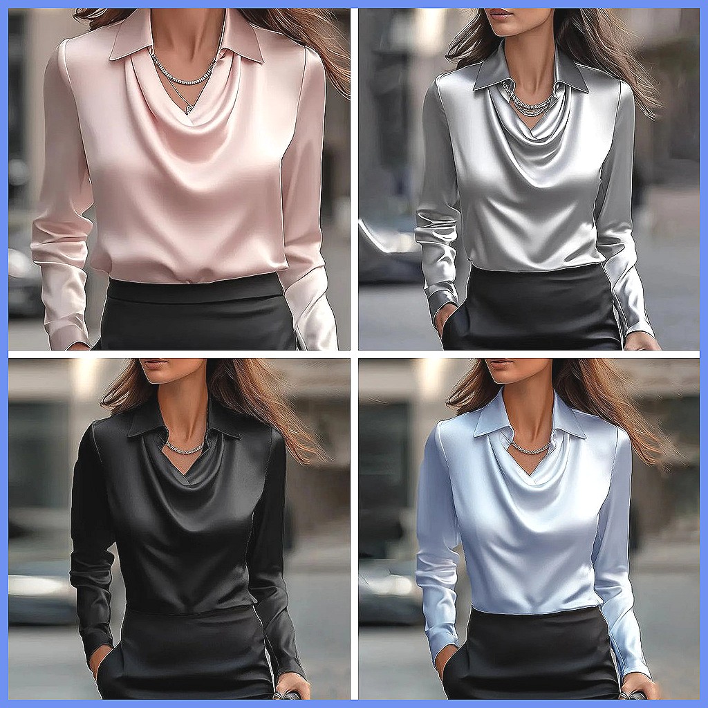 Vintage satijnen blouse dames  - Blouses recensie en prijs