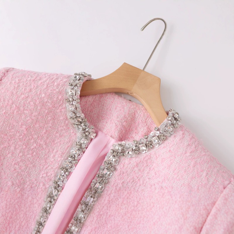 Premium roze tweed dames tweed - Tweed Two Piece Blazer Dress recensie en prijs
