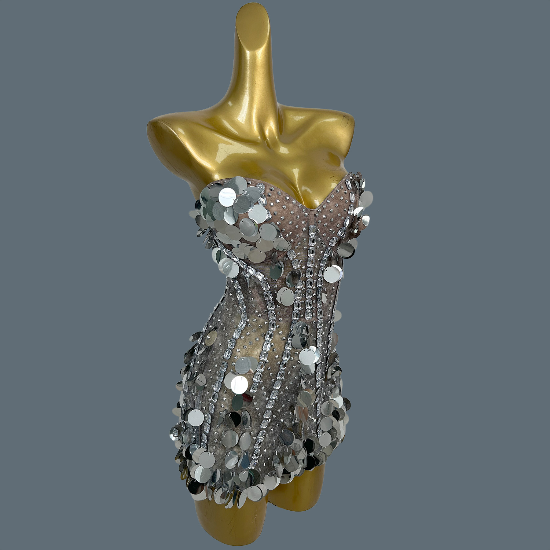 Dames strapless glitterjurk me - Sparkly Rhinestone Club Party Dress recensie en prijs